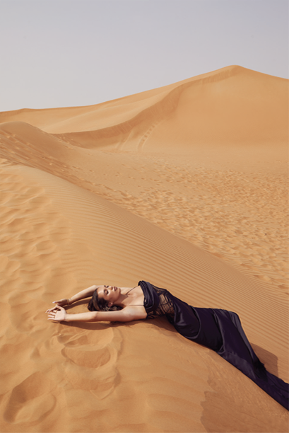 Desert couture portrait